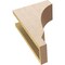 Ekena Millwork 5"W x 10"D x 15"H Classic Moab Rough Cedar Woodgrain TimberThane Corbel, Primed Tan CORUR05X10X15MOARCPR - alternate 2
